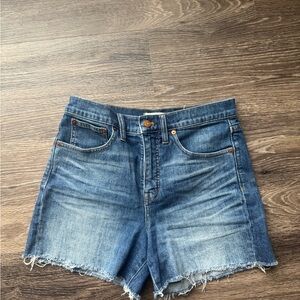 Madewell Faded Blue Jean Shorts